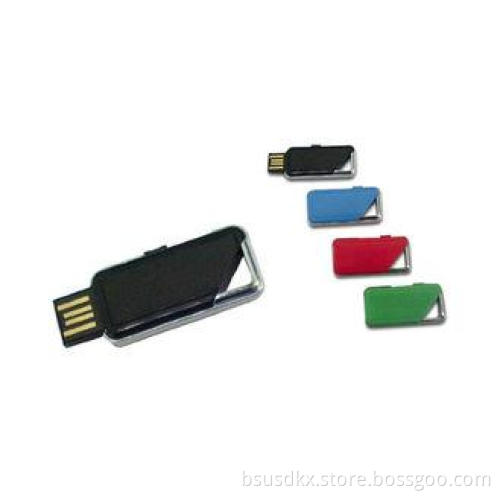 Plastic Slim Encrypted Mini USB 2.0 Flash Drive Promotional